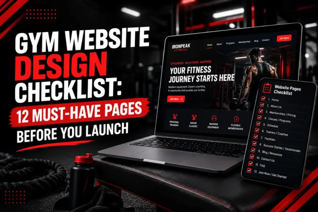 Gym Website Design Checklist: 12 Must-Have Pages Before You Launch